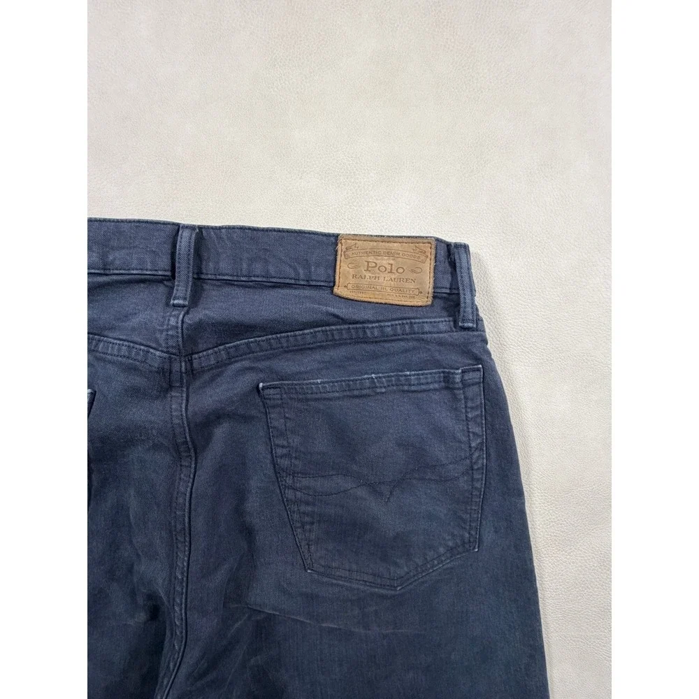 Polo Ralph Lauren Sullivan Slim Jeans Mens 32x34 Navy Blue‎ Dark Wash RN41381